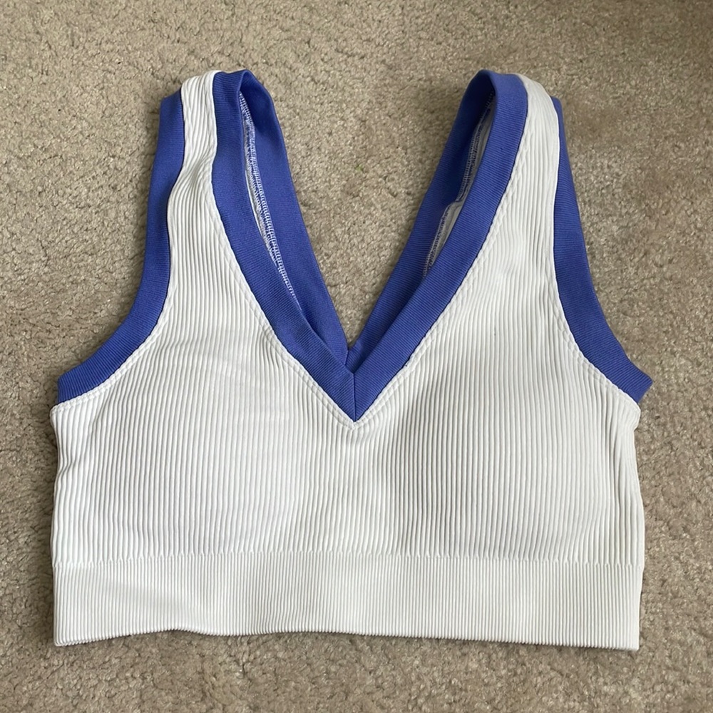 Aerie Ribbed Contrast Top